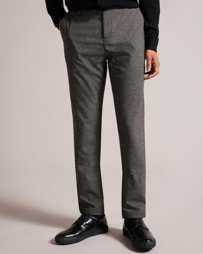 Pantalon Ted Baker Irvine Fit Puppytooth Grise Homme | VRD-90754299